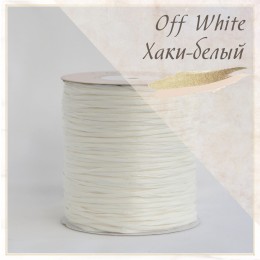 Цвет - Хаки-Белый (Off white), Пряжа рафия для вязания ISPIE  250 м.