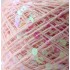 Пряжа "Пайетки" - цвет Розовый P043 с прозрач. пайетками